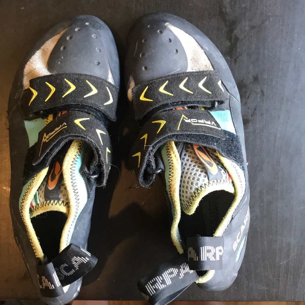 Scarps climbing shoes
